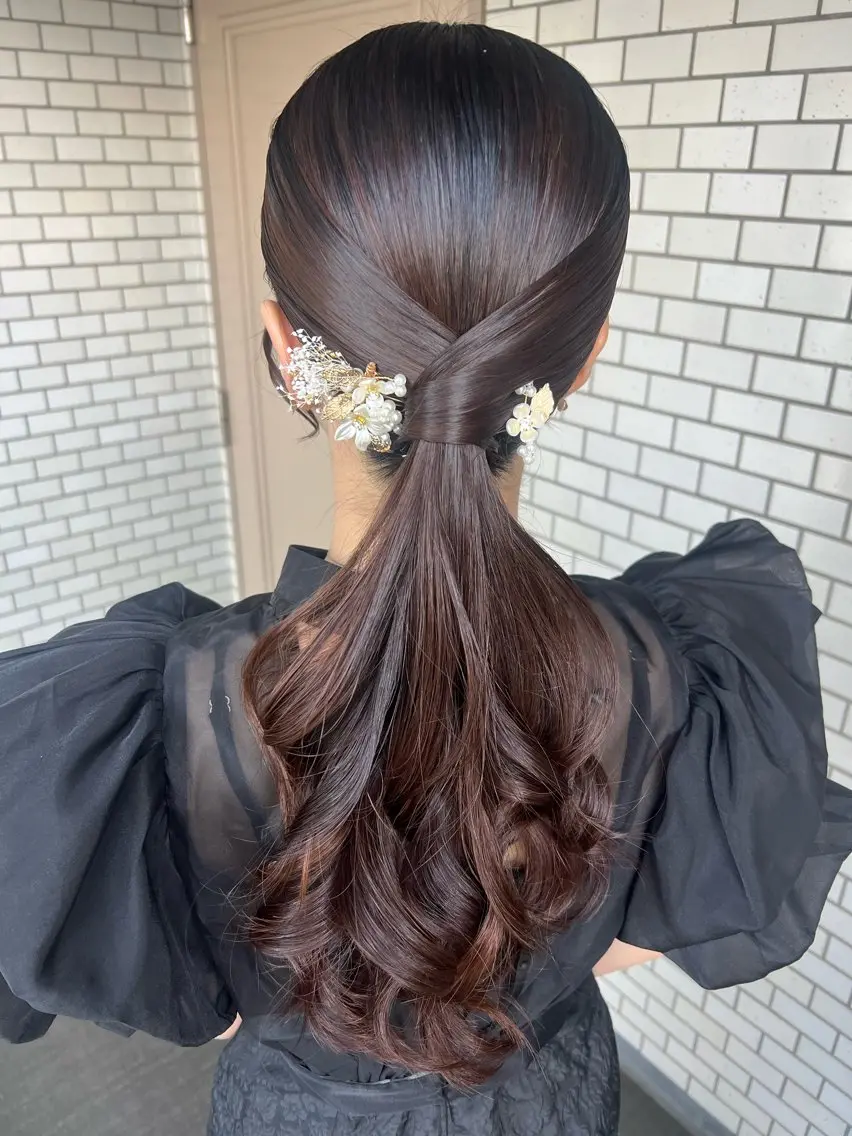 ヘアアレンジ ヘアセット 大人可愛いヘアメイク 💋🧚♀️しずかのヘアスタイル