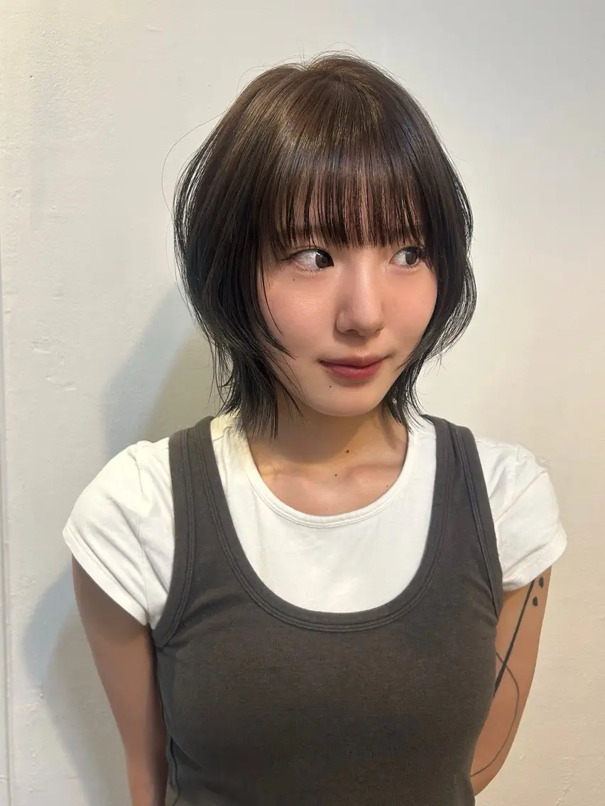 ショート カラー 透明感カラー chisaのヘアスタイル