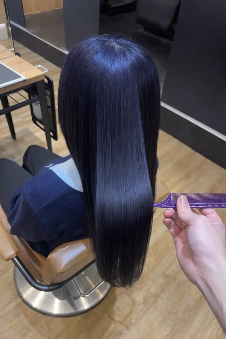 ロング カラー ブルーカラー ブルーラベンダー ラベンダーカラー ヘアカラー 💖トレンド春夏 カラー💖FUTAのヘアスタイル