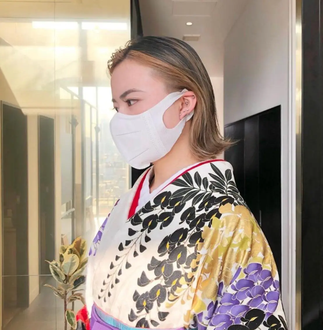 ミディアム カラー パーマ ヘアアレンジ メンズ キッズ 着物ヘア 子どものヘアアレンジ 卒業式のヘアスタイル 着付け stylist 🌸 kana.のヘアスタイル