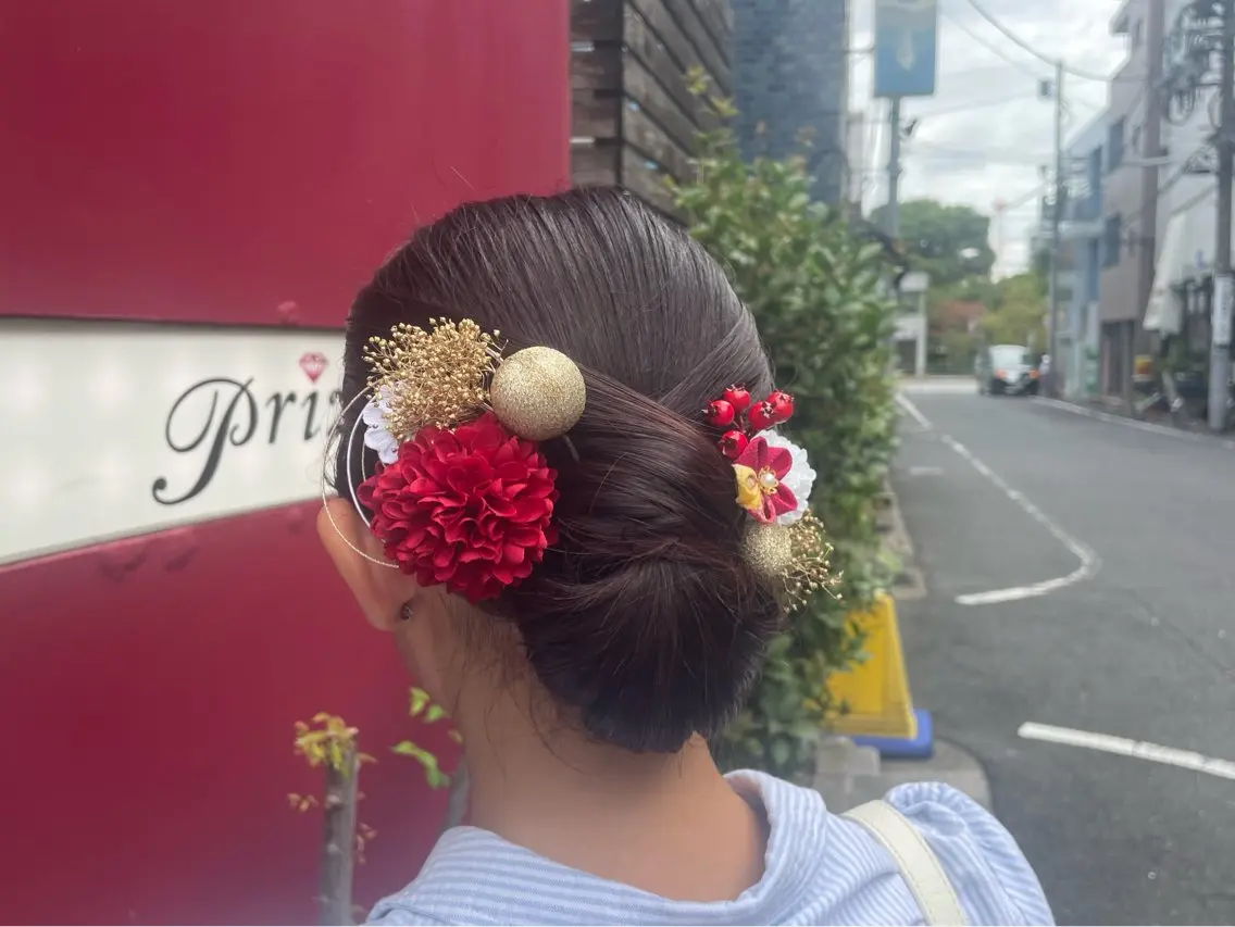 セミロング ヘアセット 量産ヘアセット/ ヘアメAyakaのヘアスタイル