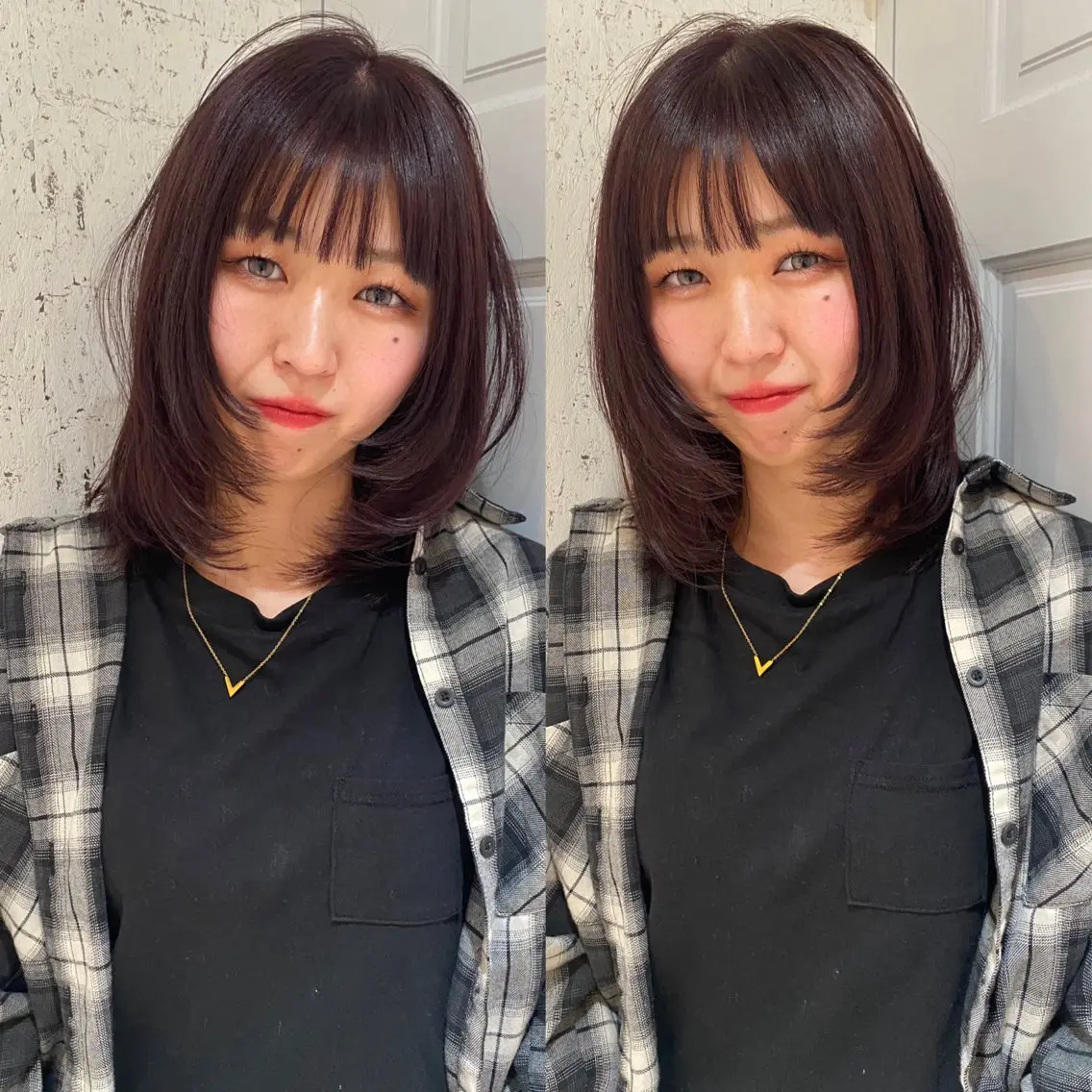 ミディアム カラー カット ヘアカラー トリートメント mai / linoah˚✧のヘアスタイル