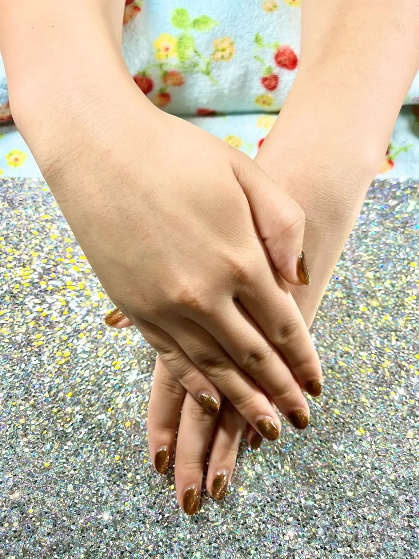【ご新規 / 再来】自然な色合いの#ヘルシー な#マグネット ネイル💕の写真