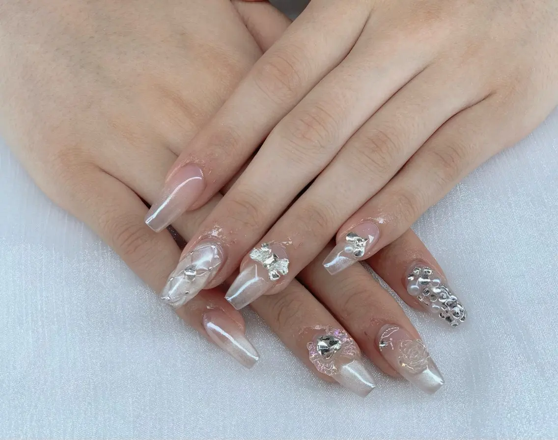 ネイル ジェルネイル 韓国ネイル ニュアンスネイル パラジェル ワンホンネイル Kaori Nailのネイルデザイン