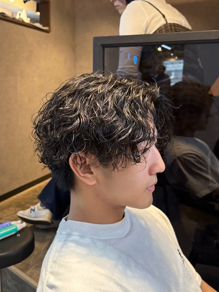 メンズ カット パーマ 直毛改善特化美容師/ 大森雄貴のヘアスタイル