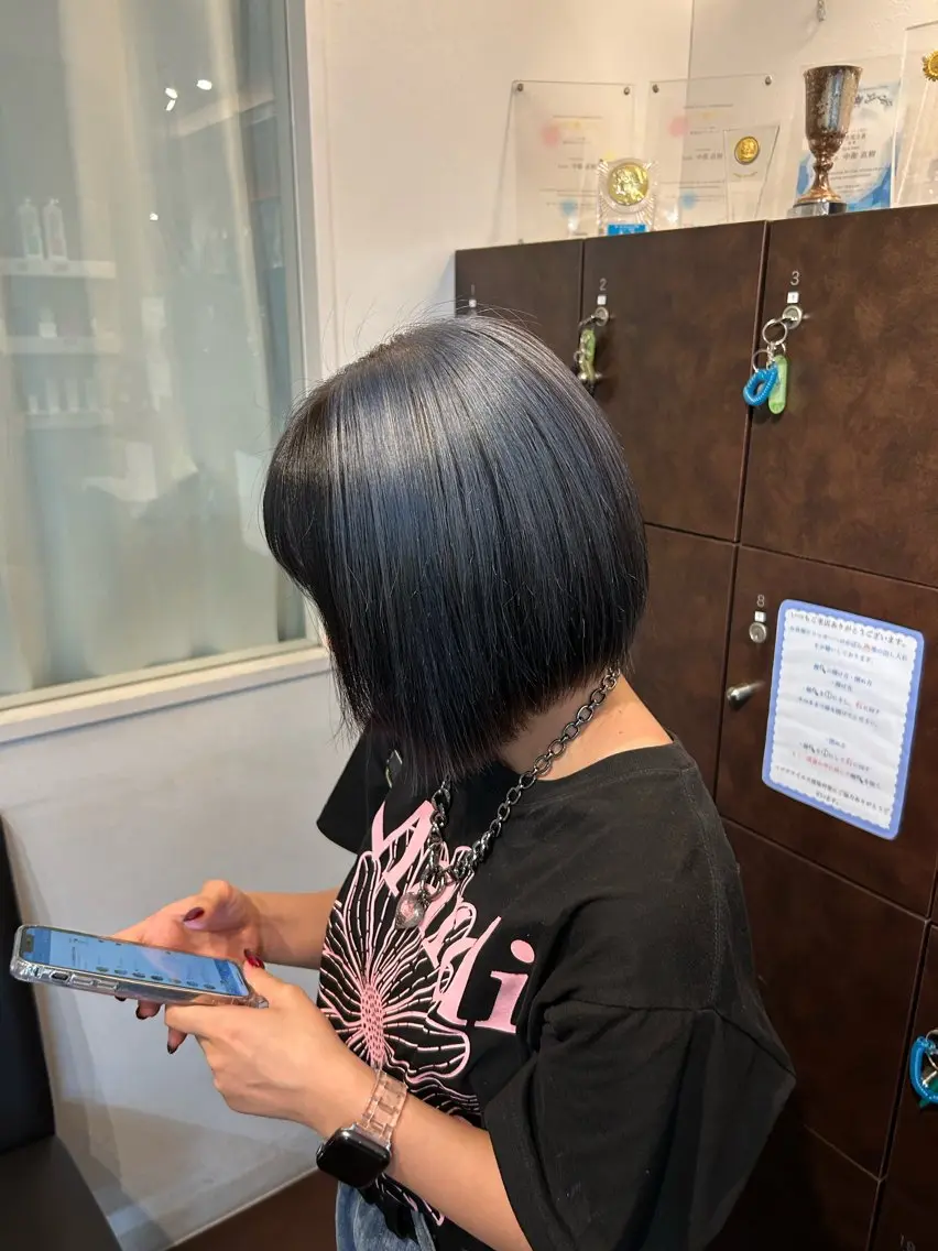 ミディアム カラー ヘアカラー 桜井晶/ Blossom大山店のヘアスタイル
