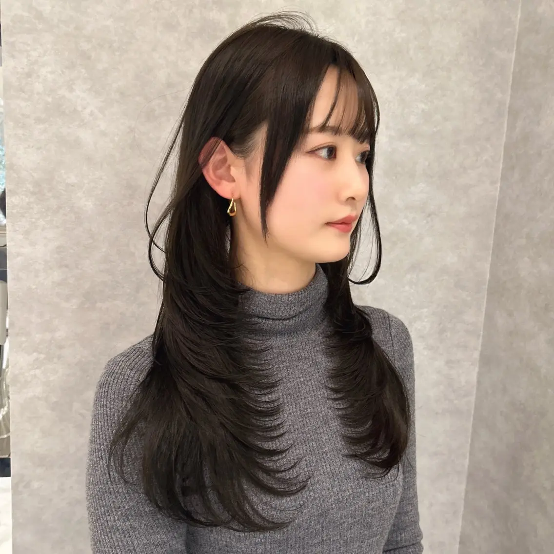 ロング カラー レイヤーカット 🥇KEN /レイヤー/カラーのヘアスタイル