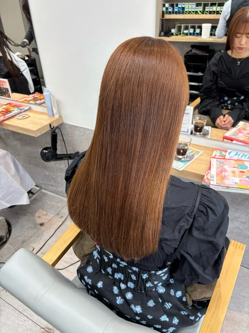 カラー ベージュカラー 🍀あんず Nosh/博多のヘアスタイル