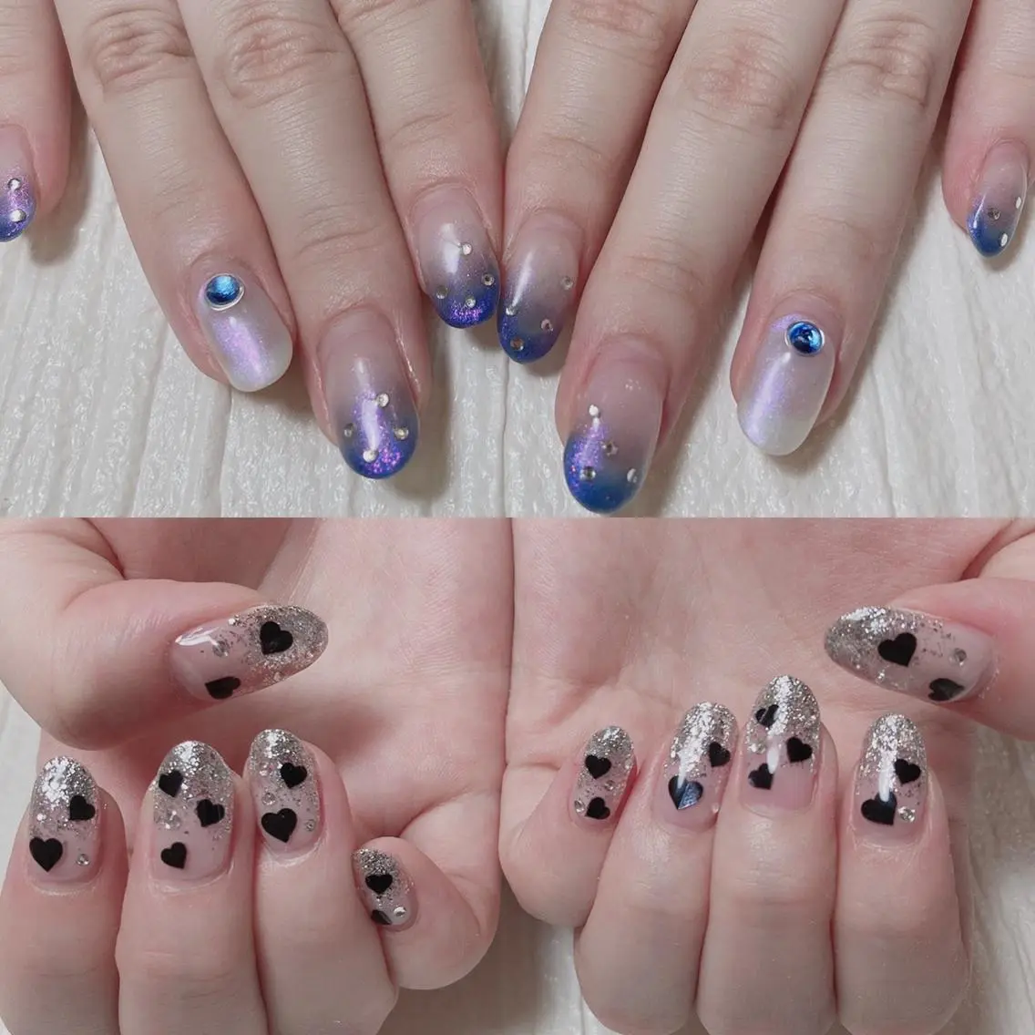 ミディアム ネイル ハンドネイル 🐾enen style 🐾のネイルデザイン
