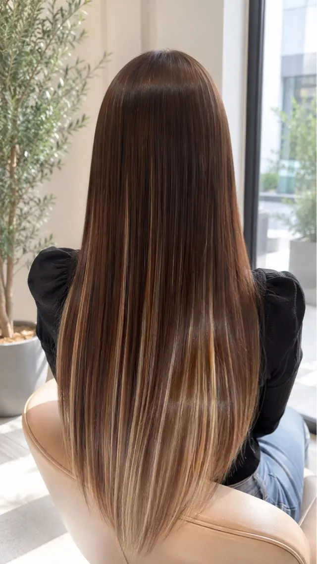 ロング カラー 佐伯 りょうのヘアスタイル