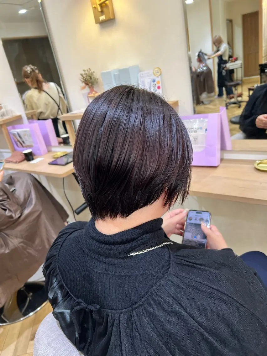 ミディアム カット ヘアカラー トリートメント Luana難波 🫧NOAのヘアスタイル