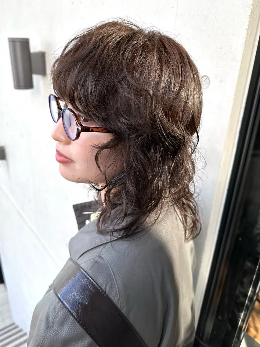 ミディアム カット ヘアカラー 前野 日奈のヘアスタイル