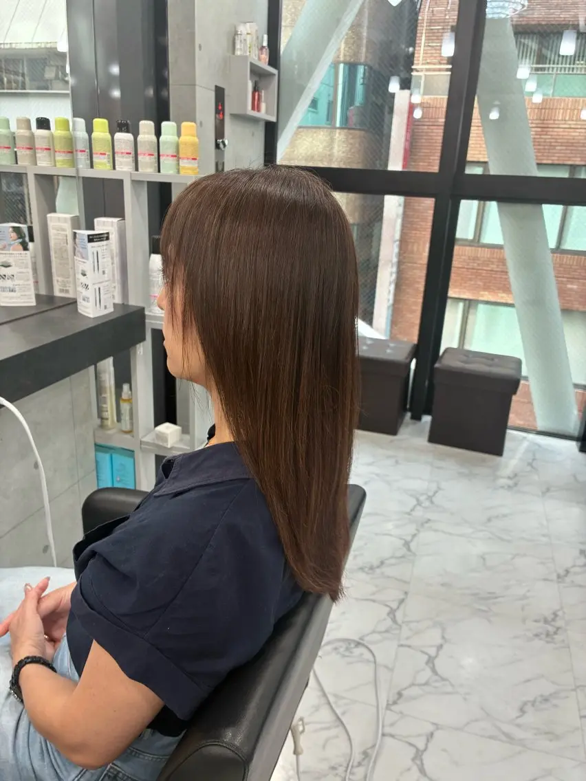 ロング カラー カット ヘアカラー トリートメント Endearing 🌟銀座のヘアスタイル