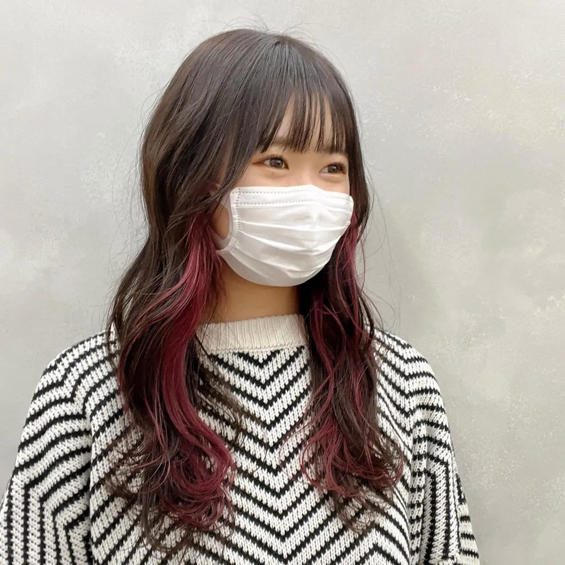 ロング カラー ヘアカラー トリートメント 髪質改善⌇透明感 カラー⌇川上葵のヘアスタイル