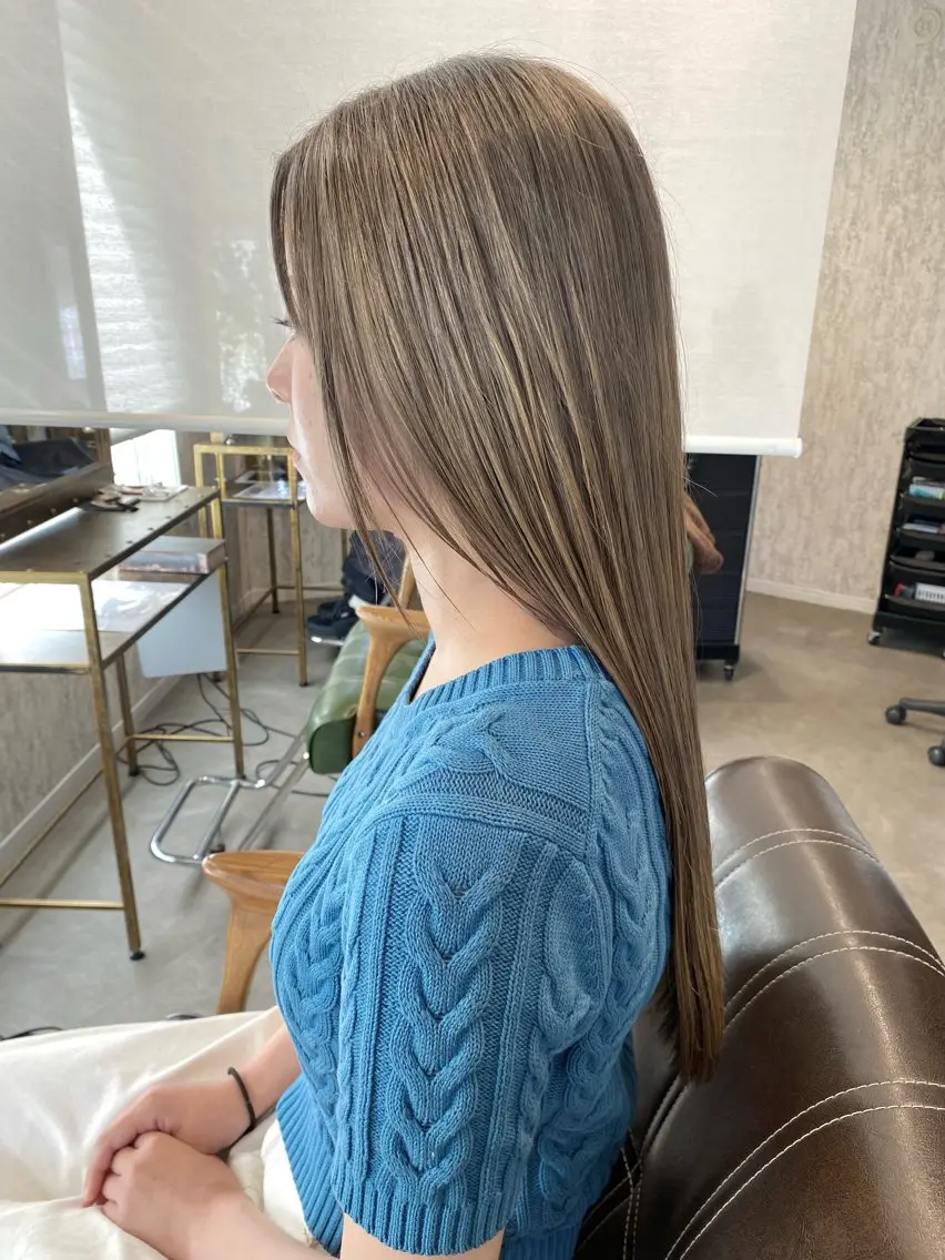 ロング ヘアカラー トリートメント 白木 遥太のヘアスタイル