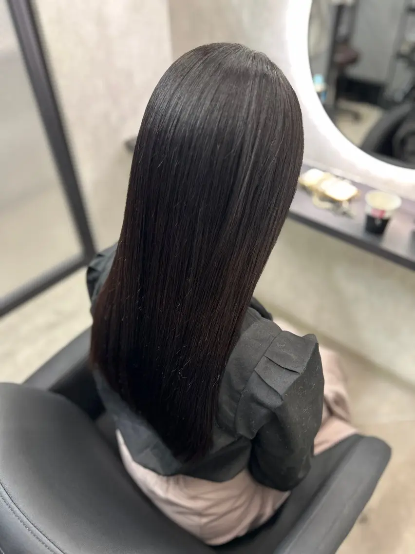ロング カラー カット ヘアカラー トリートメント 新宿/美髪矯正 髪質改善/韓国風山本のヘアスタイル