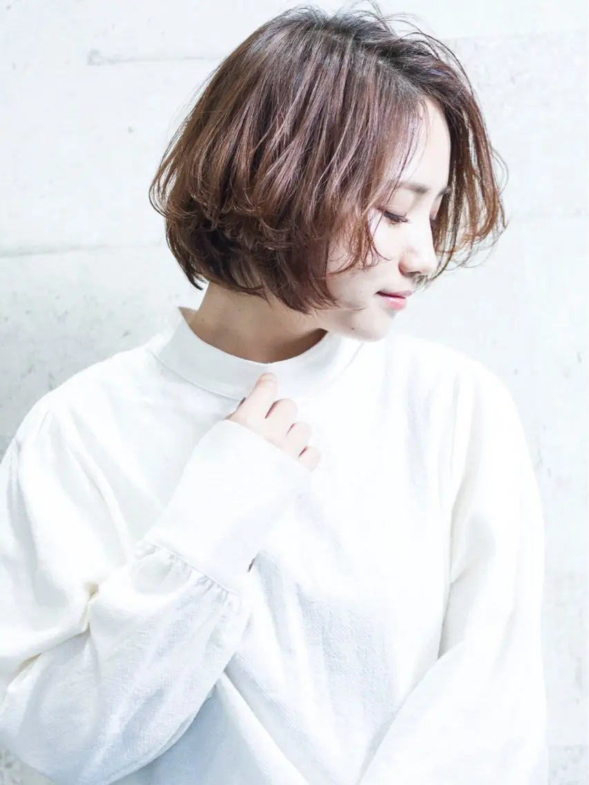 ショート カラー カット ヘアカラー トリートメント 高濃度水素/髪質改善 /柳原大輝のヘアスタイル
