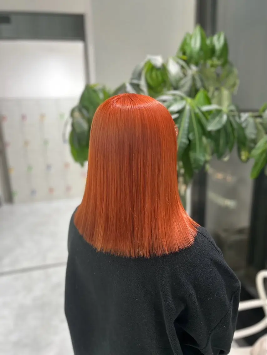 ミディアム カラー パーマ ヘアアレンジ ヘアカラー トリートメント 🤍透明感カラー🤍 似合わせ🤍AINEのヘアスタイル