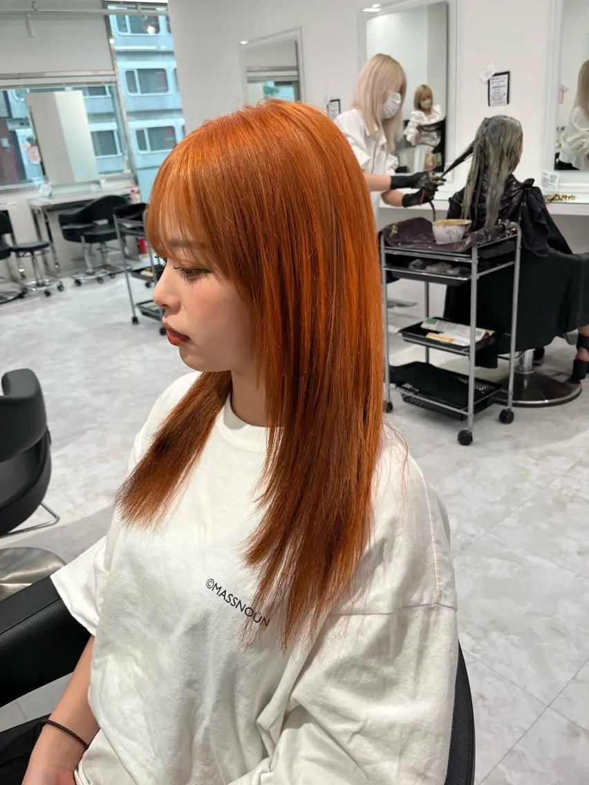 カラー ヘアカラー トリートメント ブリーチなし透明感 💗RYOTAのヘアスタイル