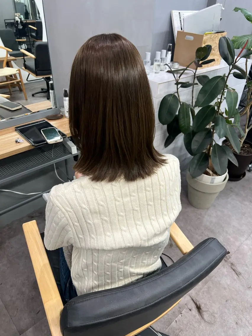 ミディアム ひかる/髪質 改善 /beigeのヘアスタイル
