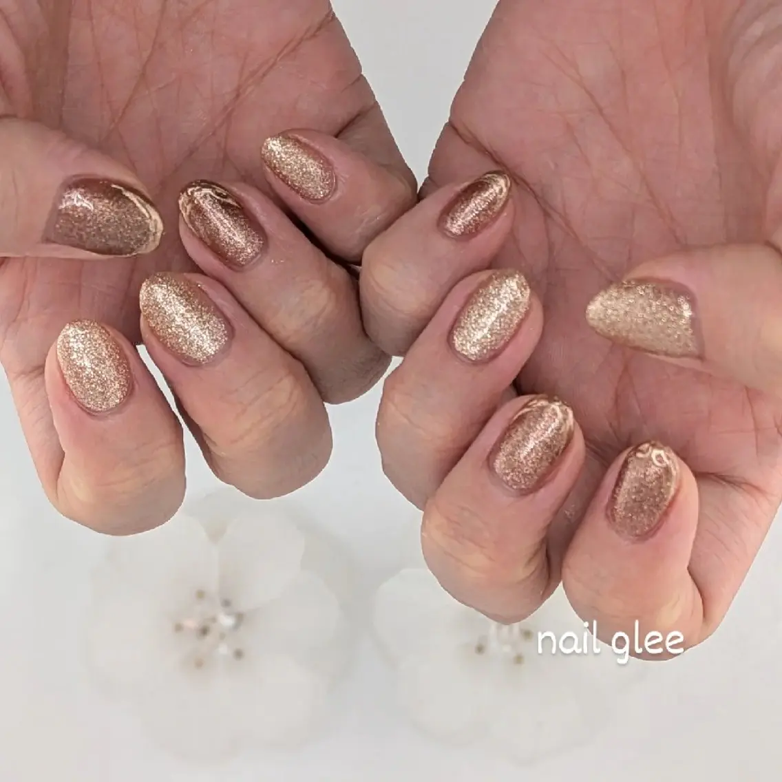 ネイル ハンドネイル Azusa .nail gleeのネイルデザイン