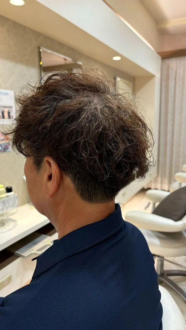 メンズ メンズパーマ 星 🌟のヘアスタイル