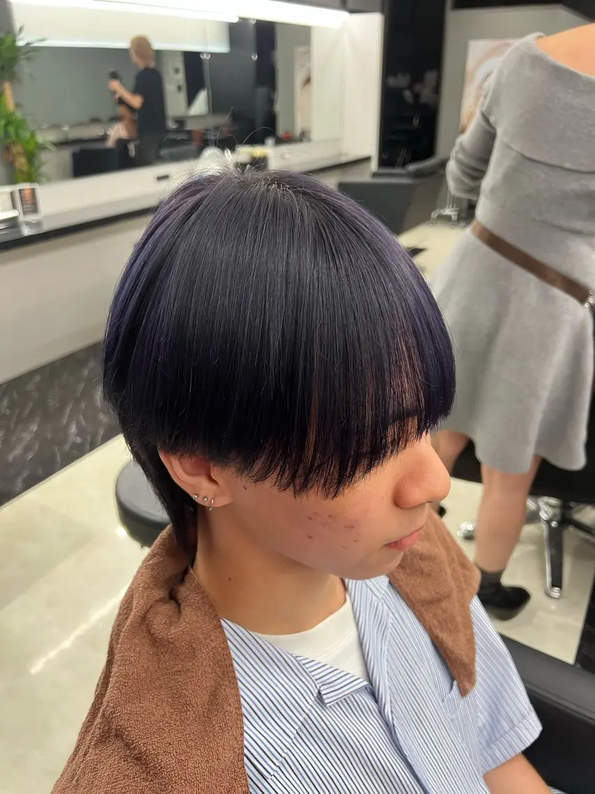 ショート メンズ マッシュ シースルーマッシュ 過去1を約束します /アシザワダイキのヘアスタイル