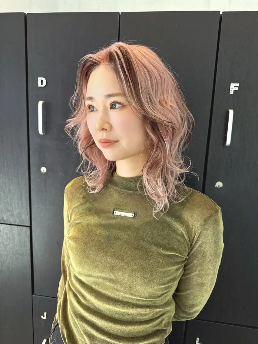 ミディアム カラー カット ヘアカラー 水戸/ブリーチカラー ♠️♠️會澤遼真のヘアスタイル