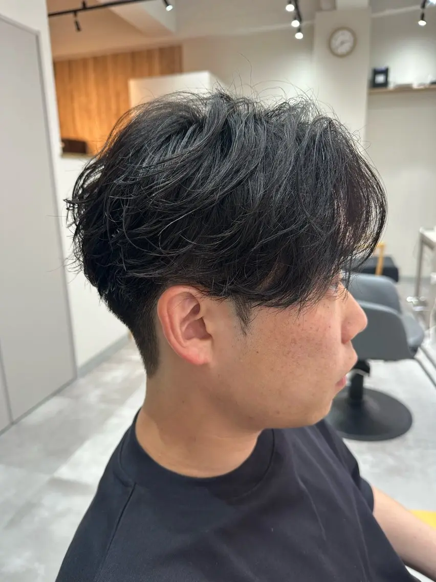 メンズ センターパート メンズパーマ カット ヘアカラー トリートメント メンズ/ショートヘア 【代表】小池修平のヘアスタイル