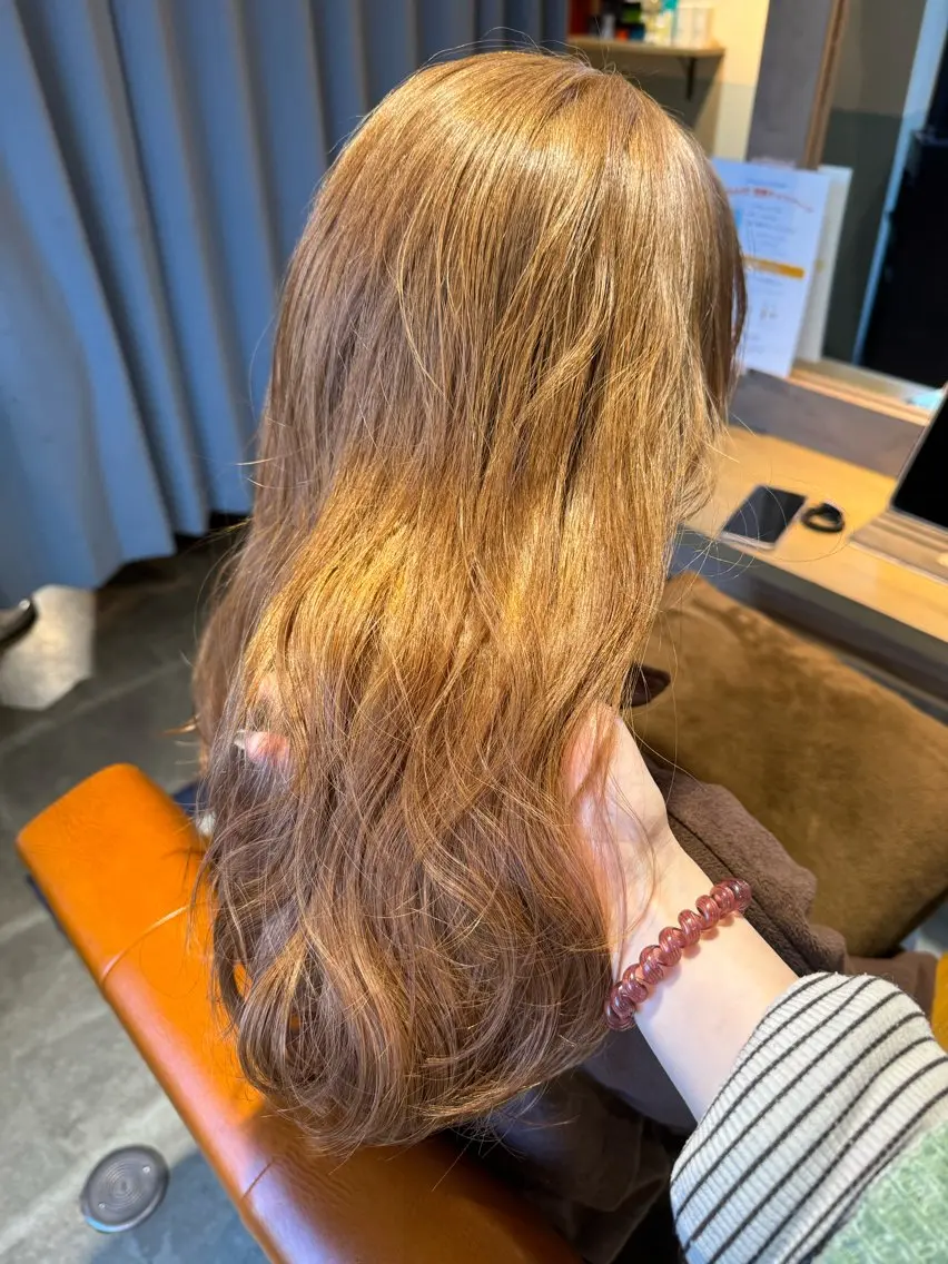 ロング カラー カット ヘアカラー トリートメント 🩵盛れる顔周りヘア EMI🩵のヘアスタイル
