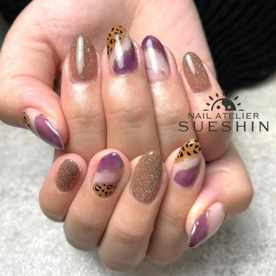 セミロング ハンドネイル S ueshinのネイルデザイン