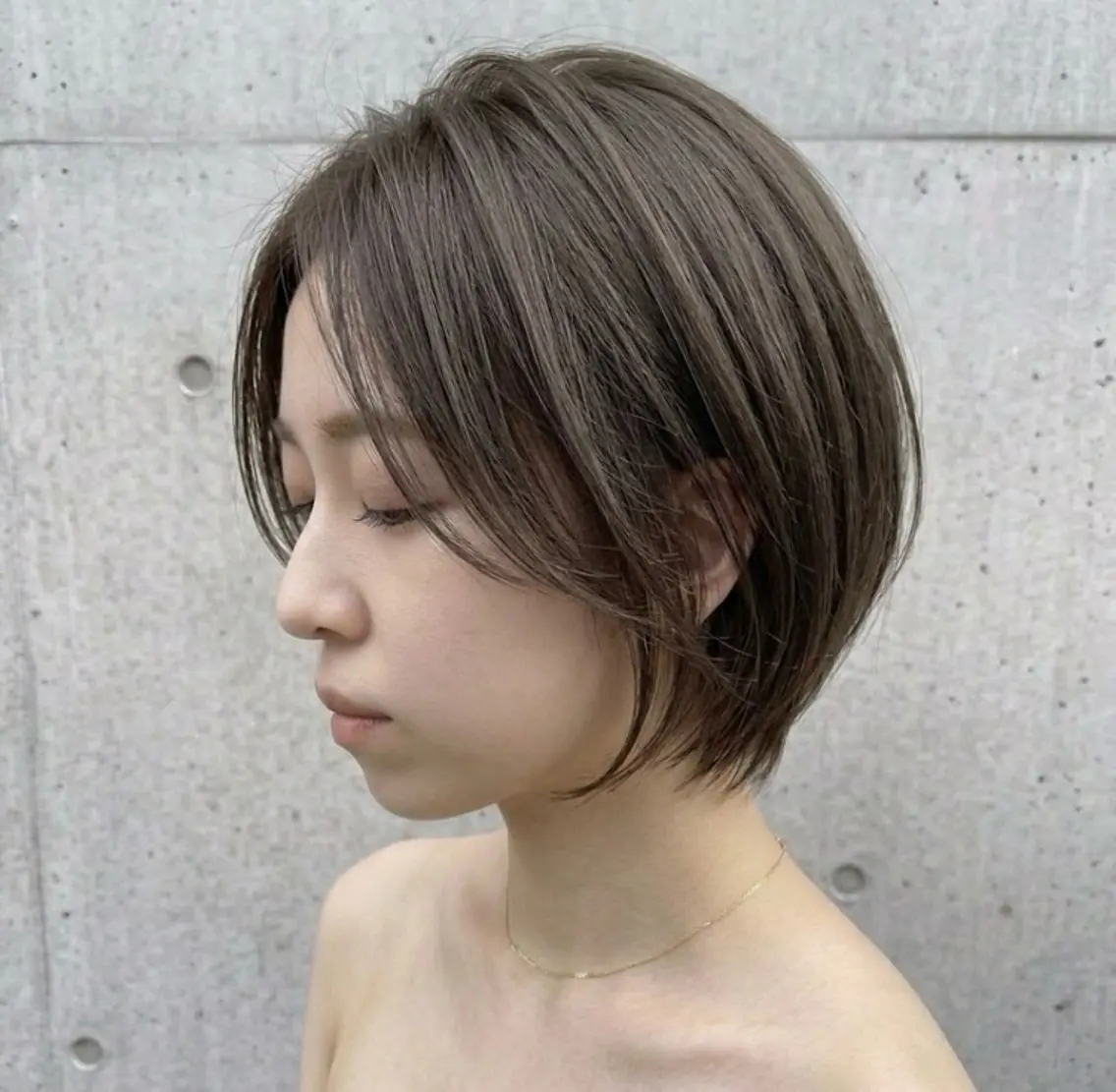 ショート ショートボブ/ワンレ ングス/メンズカットのヘアスタイル