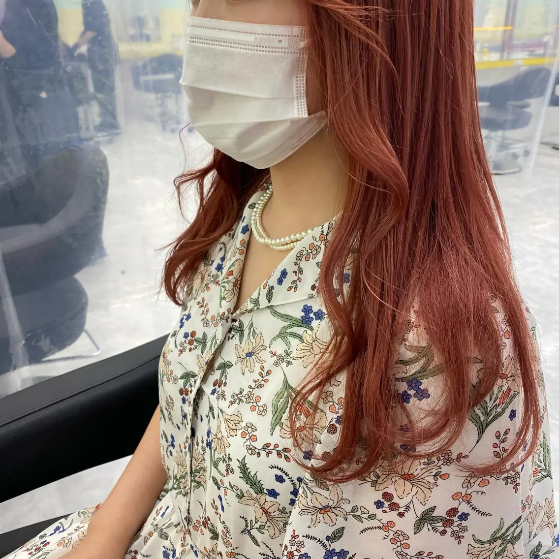 セミロング カラー ヘアアレンジ ヘアカラー トリートメント mai🍑暖色カラー /レイヤー💖のヘアスタイル