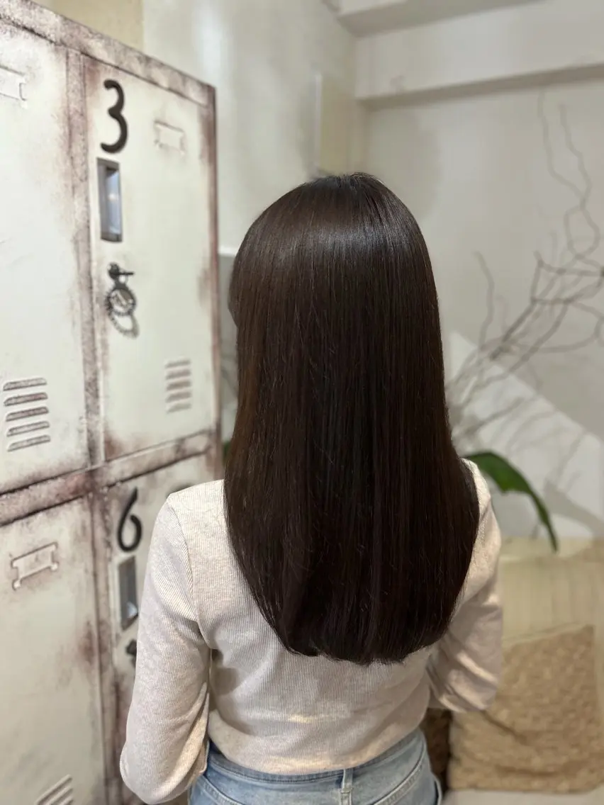 ロング カラー ヘアカラー トリートメント ヘッドスパ putri 川邉 優花のヘアスタイル