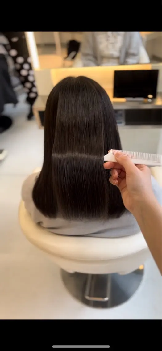 ミディアム カット ヘアカラー 涼音 🫧前髪お助け美容師のヘアスタイル