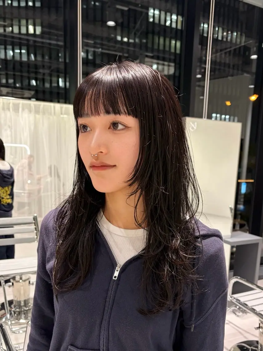 ロング カラー レイヤーカット カット ヘアカラー トリートメント 似合わせ/レイヤー 💟SAEのヘアスタイル