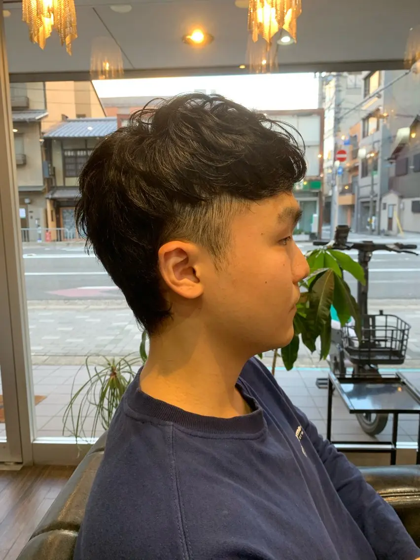ショート メンズ メンズウルフカット ウルフカット カット 西尾 太郎のヘアスタイル