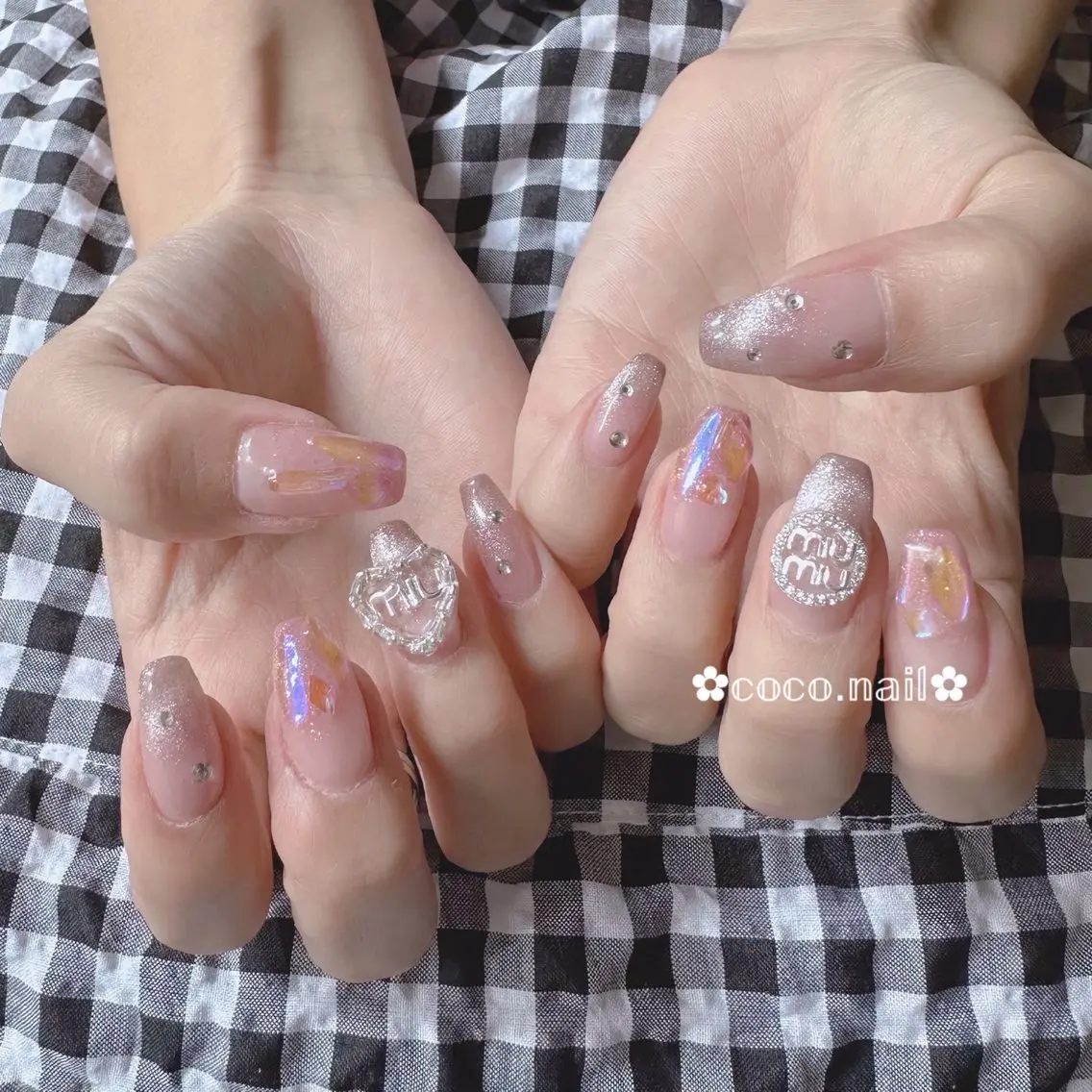 ネイル ハンドネイル lili.nail y2k/長さ出しのネイルデザイン