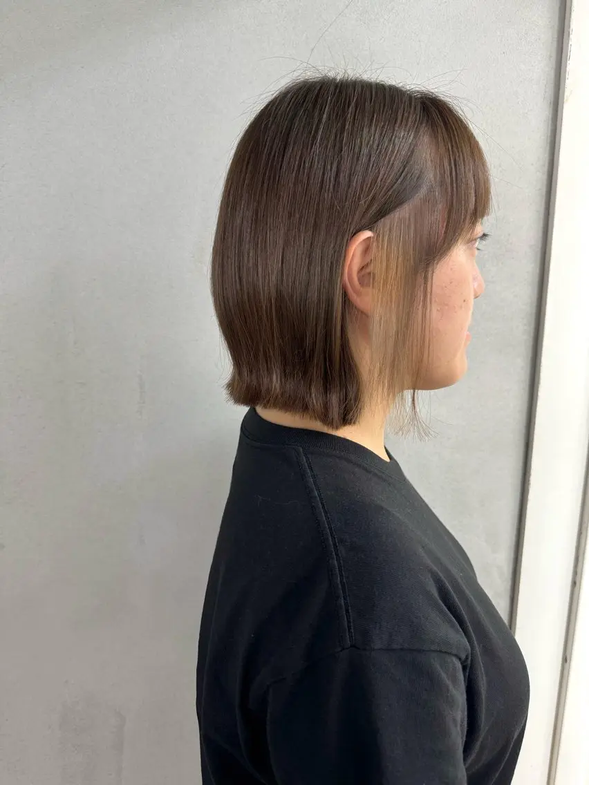 ショート カラー ヘアアレンジ ボブ 外ハネヘア カット ヘアカラー トリートメント #tag 佐藤璃美のヘアスタイル