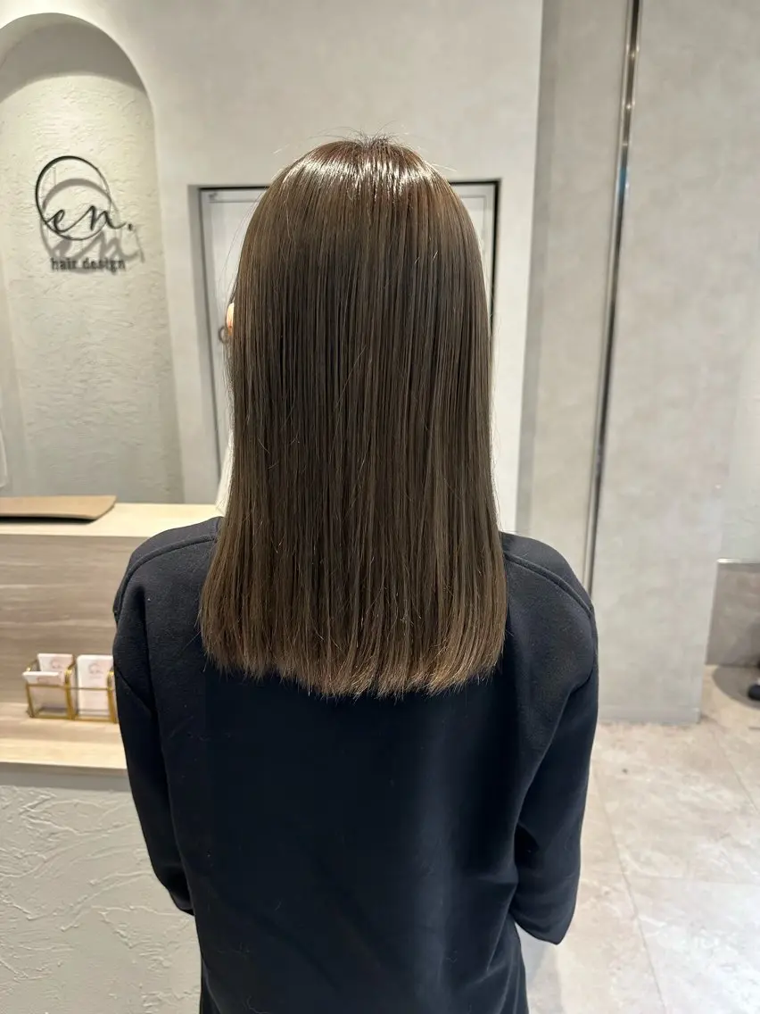 セミロング カラー ヘアカラー miyu ♡のヘアスタイル
