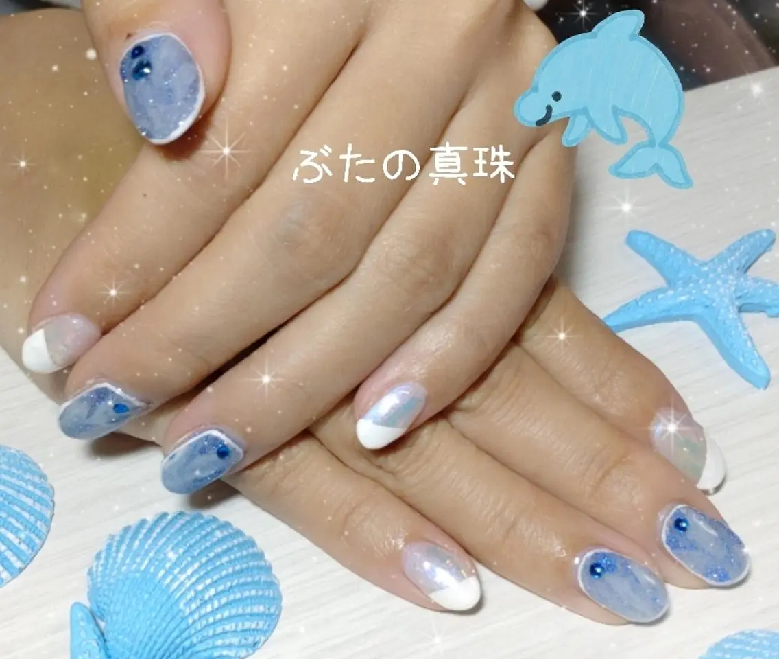 ネイル ハンドネイル 林 珠里のネイルデザイン