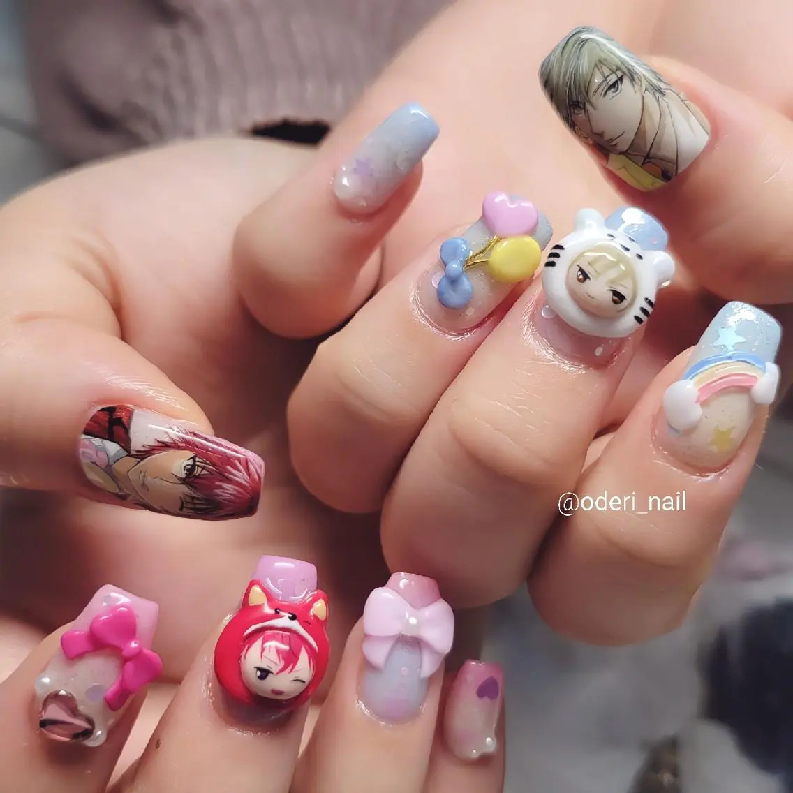 ネイル アートネイル ジェルネイル おで@ oderi_nailのネイルデザイン