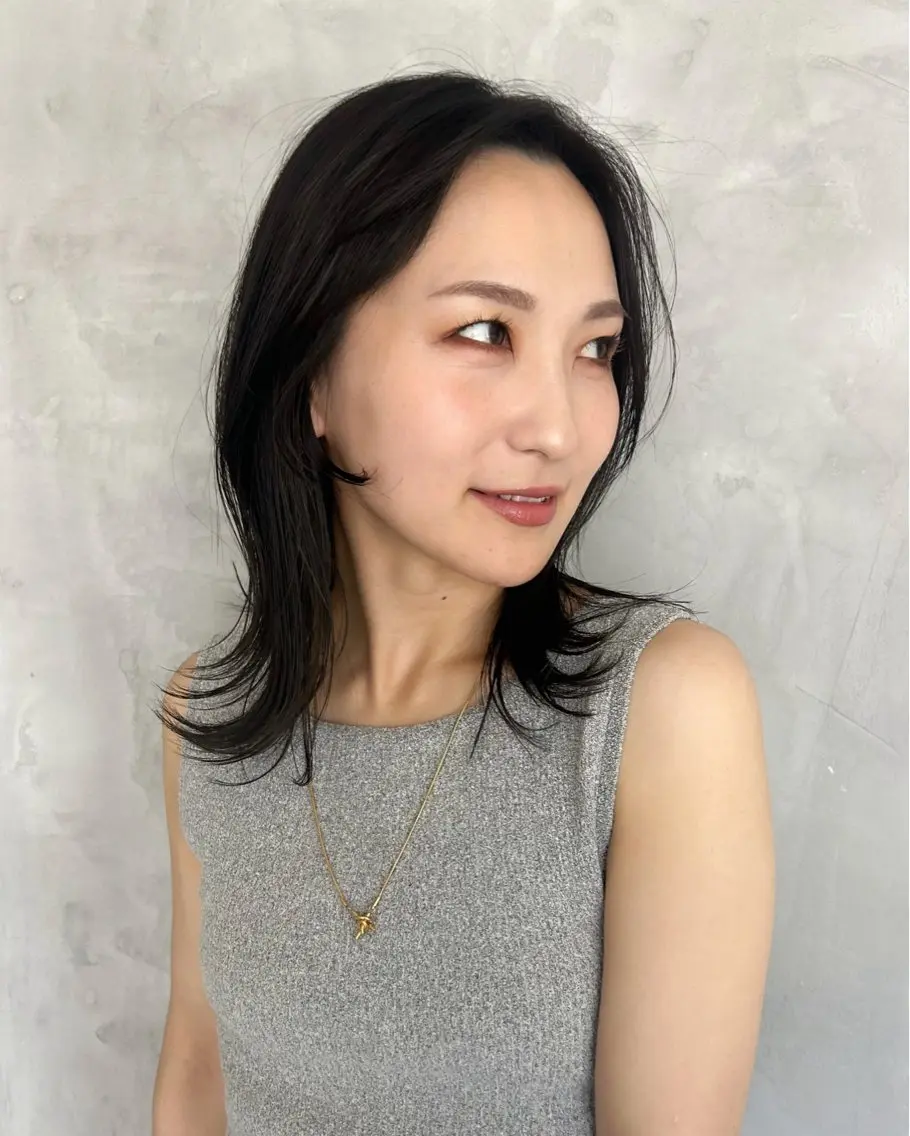 ミディアム DRIP HONOKAのヘアスタイル