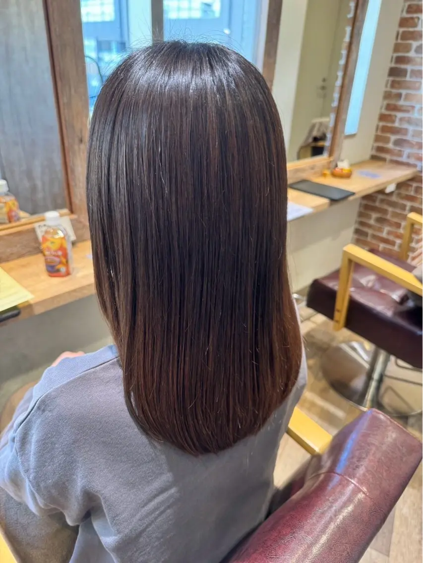 セミロング 髪質改善パーマ🫧 Natsumiのヘアスタイル