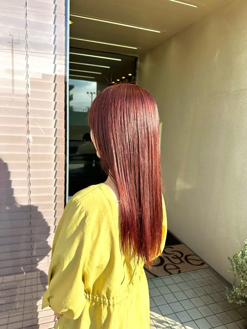 ロング カラー 三浦 悠のヘアスタイル