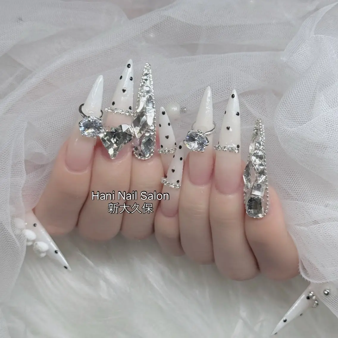 ネイル フットネイル フレンチネイル グラデーション 韓国ネイル ロングネイル ハンドネイル Hani Nail Salonのネイルデザイン