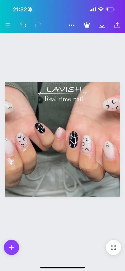 ネイル LAVISH 大和店 emi・:*+のネイルデザイン
