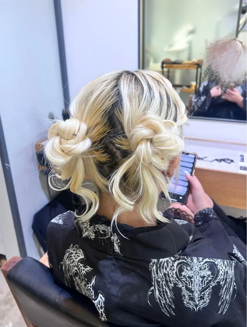 ヘアアレンジ ヘアセット suzuna ⋆꙳✮のヘアスタイル