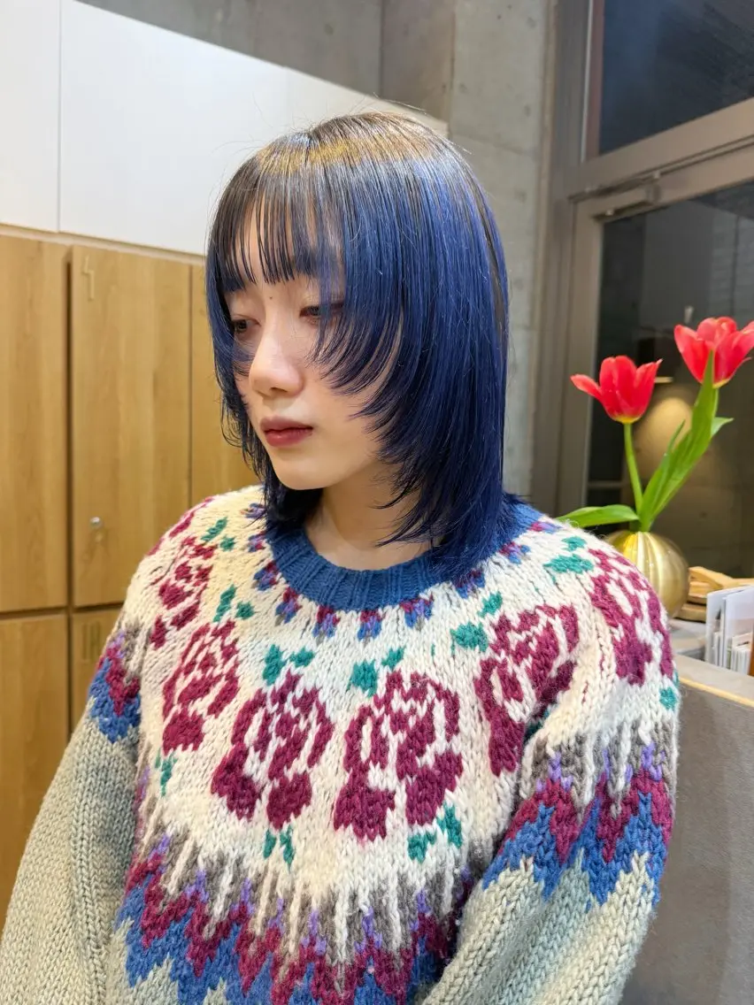 ショート カラー ボブ ❤️アヤカ レイヤーカット❤️のヘアスタイル