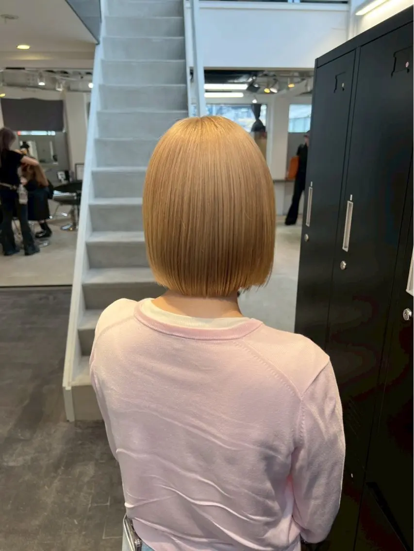 ミディアム ヘアカラー nanami ケアブリーチ/表参道のヘアスタイル